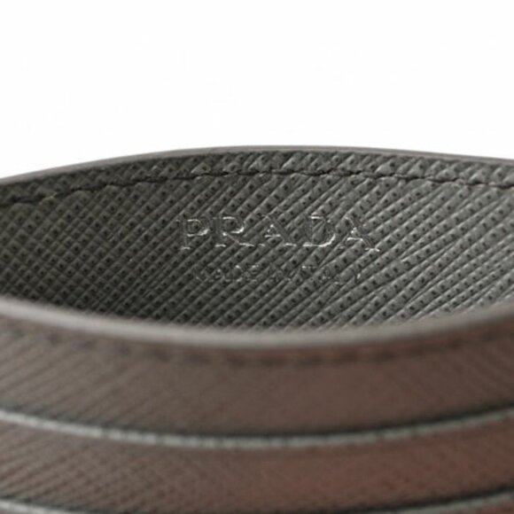 PRADA Gray Saffiano Card Holder - Picture 5 of 7